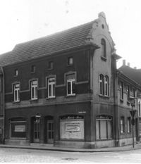 Haus Ecke Markt, Krefelder Stra&szlig;e, um1930