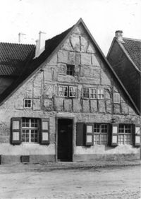Haus Rints, um 1930, H&uuml;lser Markt,heute Broekmann